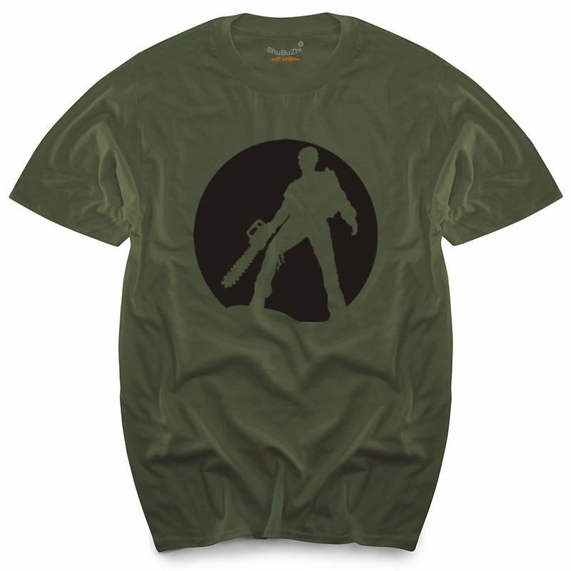 Evil Dead Ash Bruce Campbell Zombie Motosega Maglietta uomo top magliette marca maschile t-shirt estate moda top