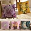 Line Art Midsummer Day Print Beautiful Cushion Cover Pillowcase Antidustmite Living Room Sofa Decor Cushion Room