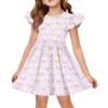 Girls' Summer Princess Dress - A-Line T-Shirt Dress Easter Day