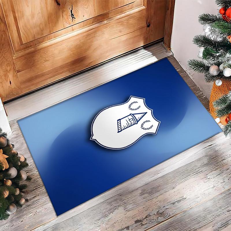 Tappeto in Velluto di Cristallo con Stampa Calcio Everton, Comodo Assorbente d'Acqua Antiscivolo Tappeto per Pavimenti Interni