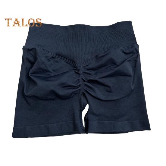 

Шорты для йоги Slim Fit Высокая эластичность Контроль живота Бесшовные Анти-воздействие Подтянутые ягодицы Высокая талия Беговые спортивные шорты для бега L чёрный