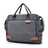 Durable Canvas Men Laptop Messenger Bag, Multi‑compartment Briefcase Handbag with Detachable Strap, Vintage Crossbody Bag for Office Work