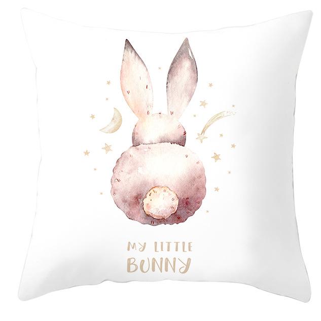 New Easter Bunny Pillow Cover Festive Home Decor Pillow Cover