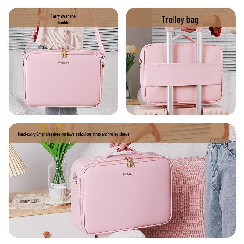 Portable LED Cosmetic Bag: Multifunctional, Large Capacity, Professional Makeup Organizer 2024.