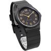 [Casio] CASIO Analog Watch, Cheap Casio MQ-24-1B2L, Urethane Strap, Unisex, Black & Gold Arabic N...
