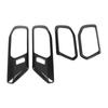 Carbon Fiber Style Inner Door Handle Decoration Cover Trim Replacement for Ford Bronco 2021 Up