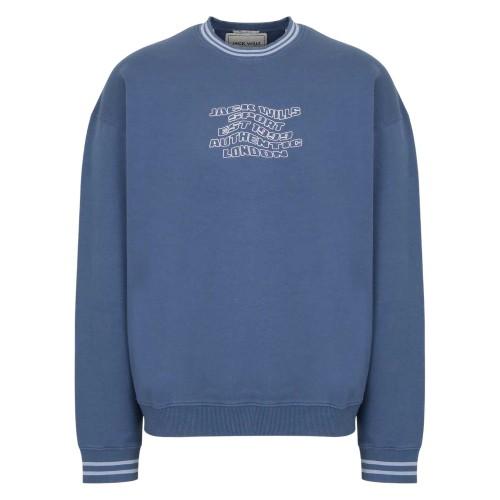 Jack Wills Mens Graphic Print Drop Shoulder Relaxed Fit Sweatshirt