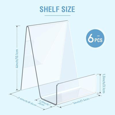 Acrylic Book Stand Book Holder For Display Clear Easel Stand For Display Display Holder For Postcard Sticker