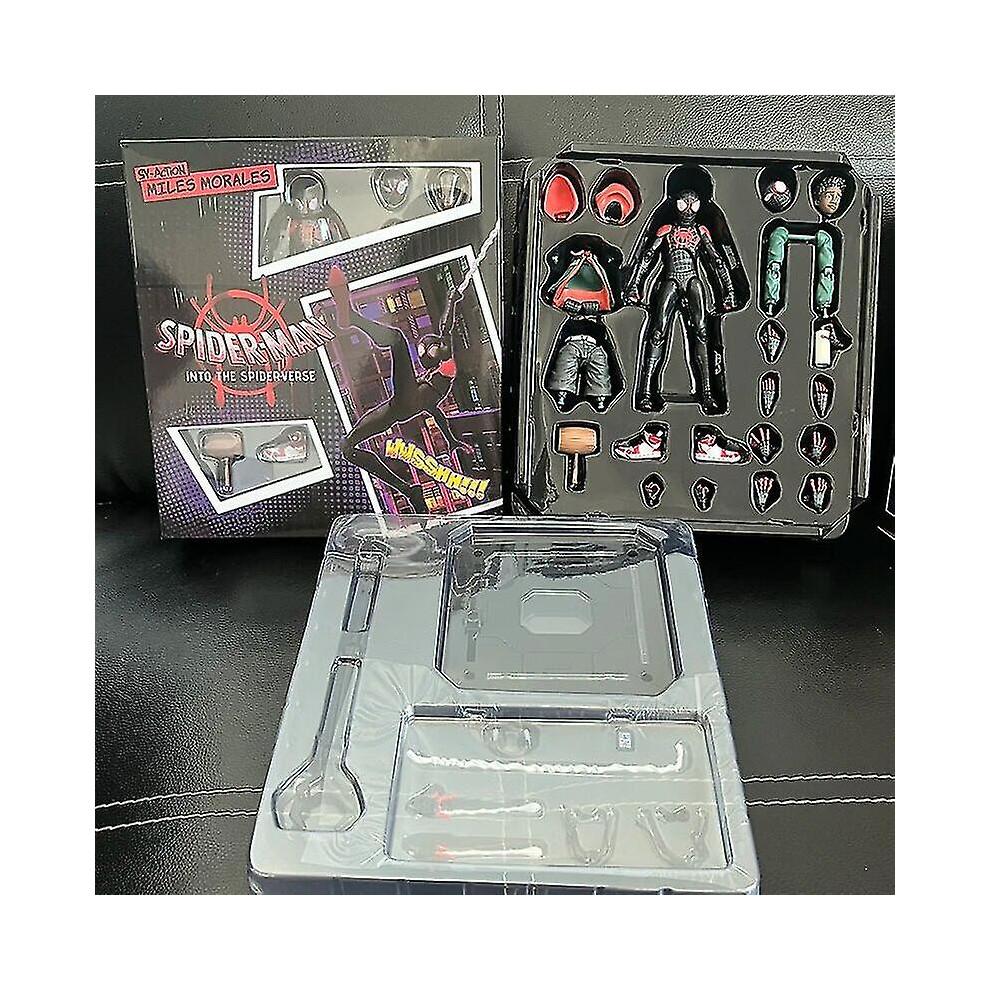 Miles Morales Action Figure Model Spider-man Into The Spider Verse Peter Parker Miles Figurine Toys