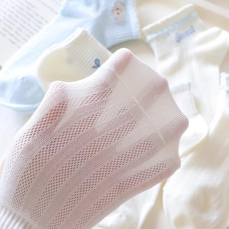 Yishan Yisi Women's Low-Cut Cotton Boat Socks (10 Pairs)