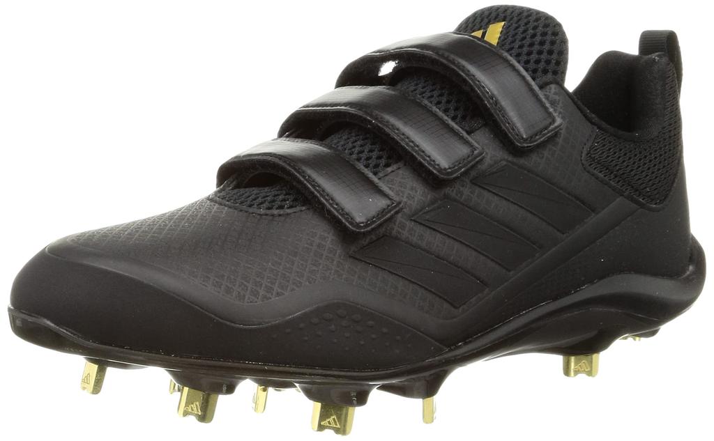 Adidas Stabil Low Baseball Cleats Core Metallic Size cm LWR70, Black/Core Black/Gold (GW0301), 26.0
