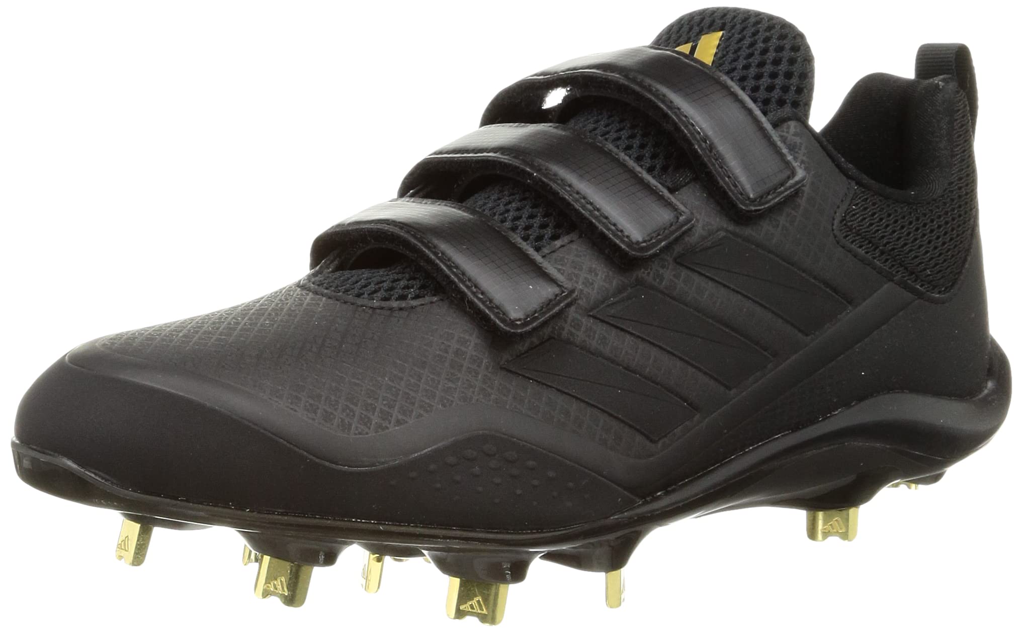 

Adidas Stabil Low Baseball Cleats Core Metallic Size cm LWR70, Black/Core Black/Gold (GW0301), 26.0