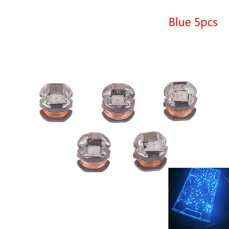 5Pcs Wireless Power Supply Transmitter Coil 5V USB Receiver LED Light Induction Lamp for Model Robot Toys Sand Table