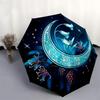 1pc Moon Night Automatic Folding Umbrella, Heavy Duty 8 Rib Iron Frame,  Suitable for Travel, Daily Use, Birthday, Decor Gift  13