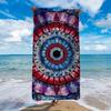 1 Stück Ultra-Weiches Mikrofaser-Strandtuch | Mandala-Muster, Polyester, Leicht und Saugfähig, Ideal für Yoga, Reisen, Schwimmen