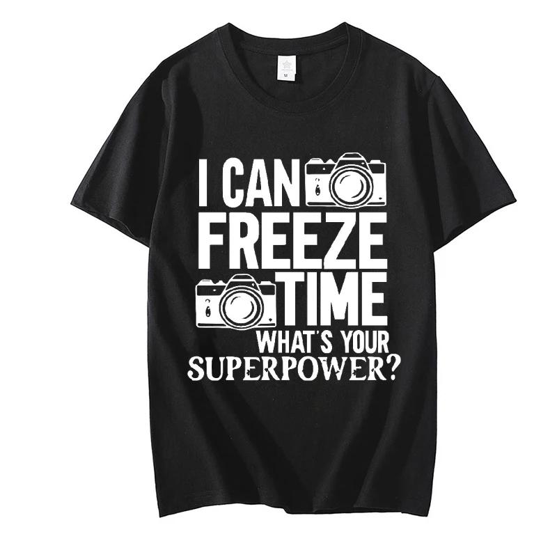 Fotografické tričko Fotograf Grafický potisk Trička s krátkým rukávem Hip Hop Streetwear Oversized Tričko Topy Kameraman Pánské oblečení