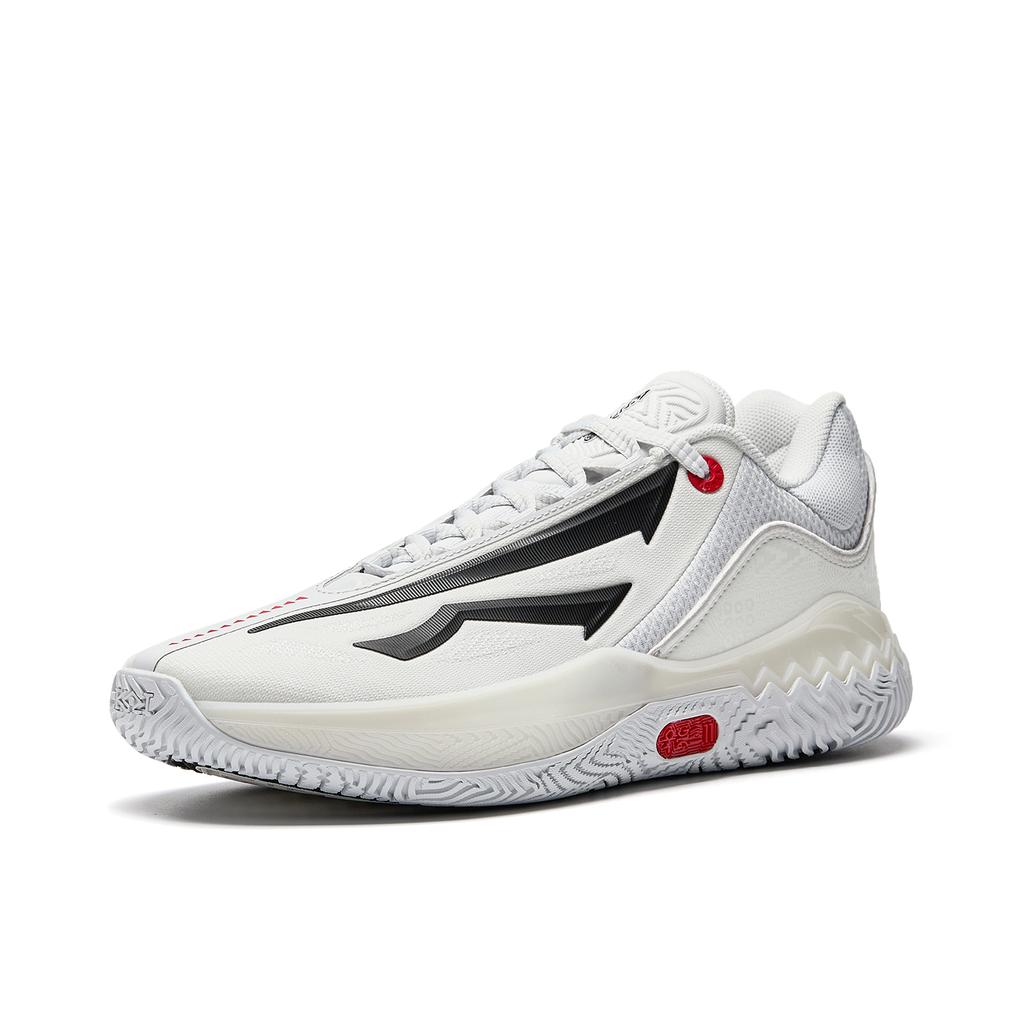 Anta Kai Speed 2 Taiji X-Type Nylon Shock Absorbing Wear-Resistant Non-Slip Low-Top Basketball Shoes Men Sneaker Black White 912541102-1