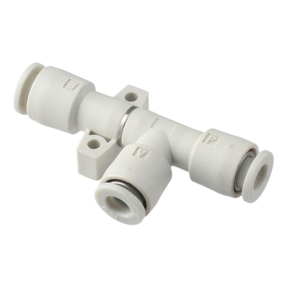Aluminum ZH05DS-06-06-06 Vacuum Generator Blue Venturi Tube Push in On Air Vacuum Ejector  Worker
