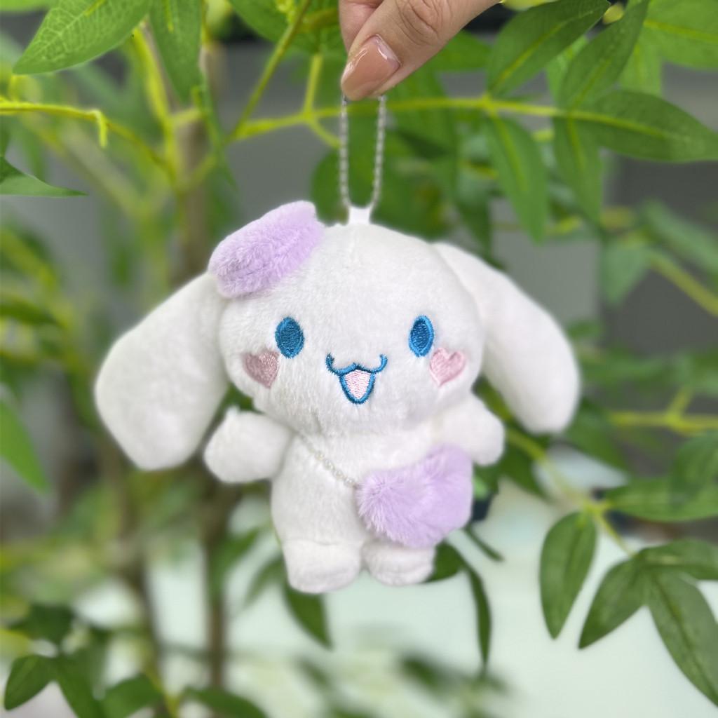 Adorable Pink Plush Bunny Keychain 10cm Soft Cute Stuffed Animal Gift With Chains Colorful