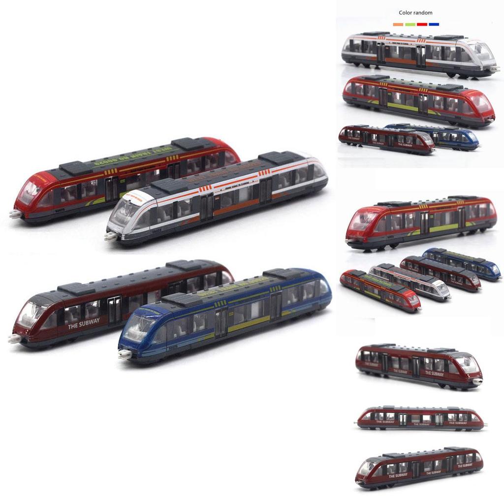 Premium Alloy High-speed Subway Train Model Slide Toy For Kids In Random Colors
