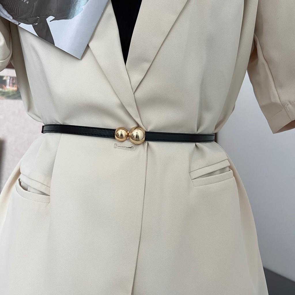 Thin Elegant Womens Fashion Belt For Dresses And Coats In Colors Stylish