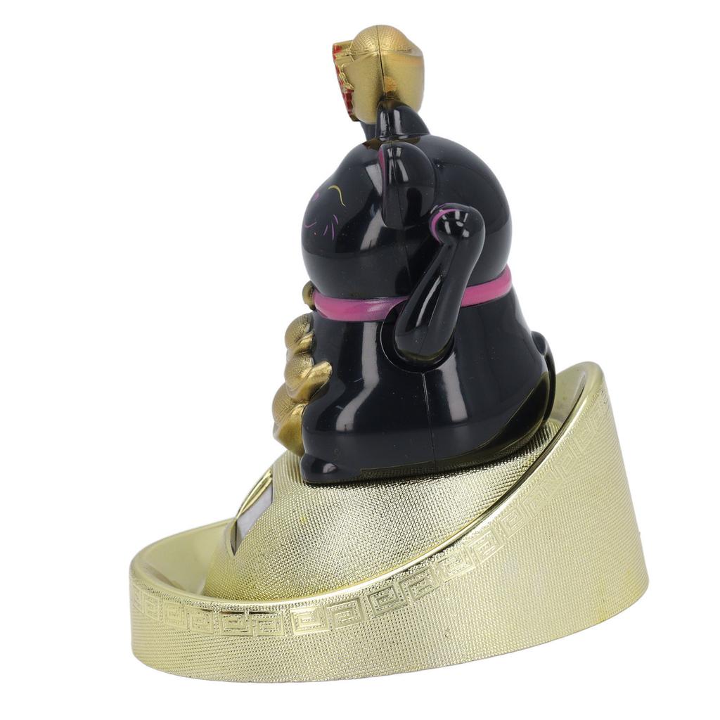 Solarna figurka kota szczęścia Żywa Unikalna Oszczędzająca Energię Feng Shui Kot Bogactwa na Deskę Rozdzielczą Samochodu Biurko