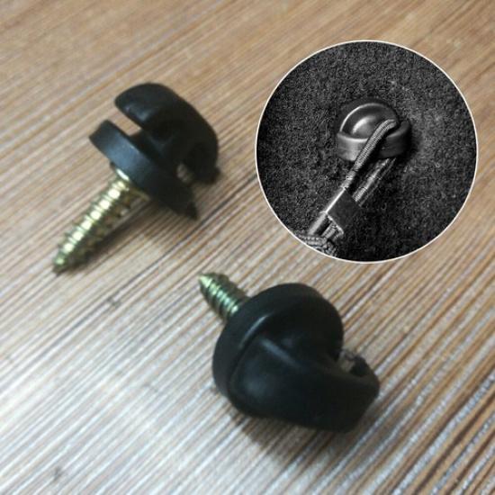 4Pieces Black Universal Automotive Cargo Net Tie Down Hook Ring Loop Hanging