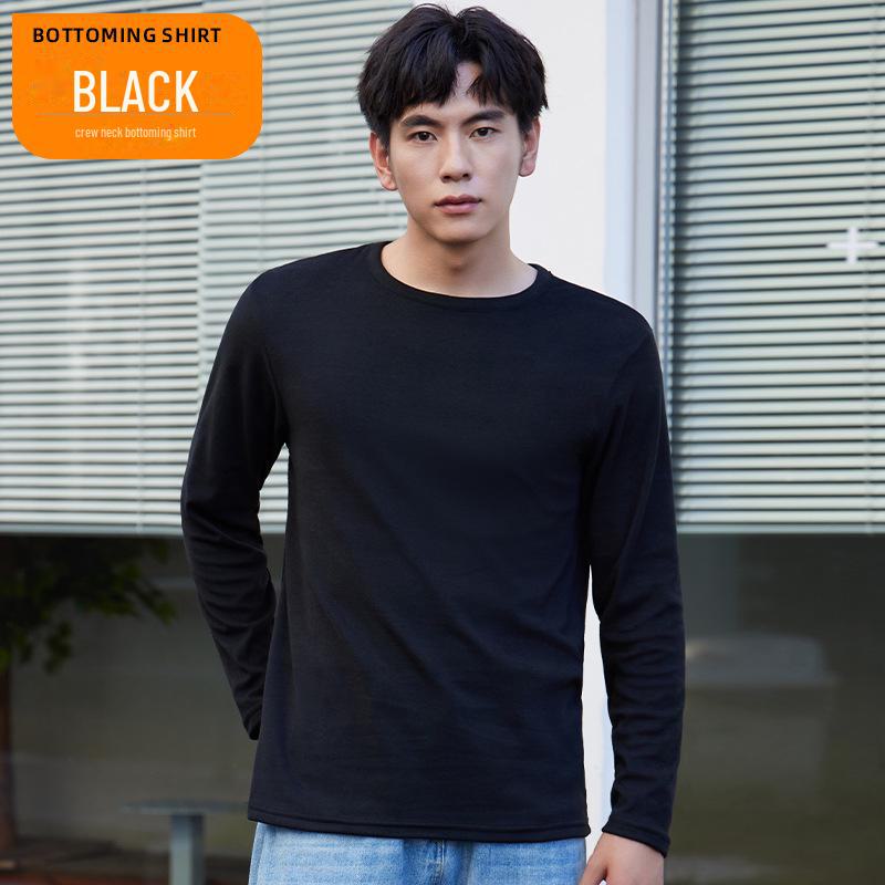 

Мужской толстый хлопковый термосвитер с длинным рукавом XL (for 110-130 jin)