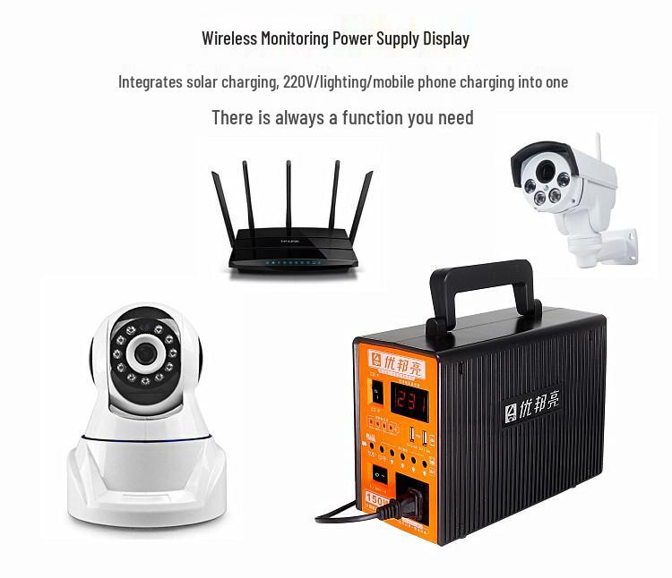 Youbangliang 12V/220V Dual Output Multifunctional Solar Power Bank System