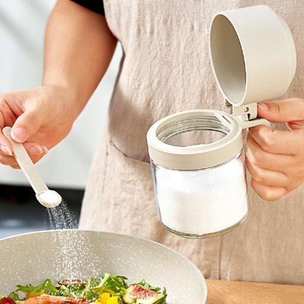 Dustproof Glass Seasoning Jar Large Capacity Sugar and Salt Container Sealed Seasoning Jar  Kitchen