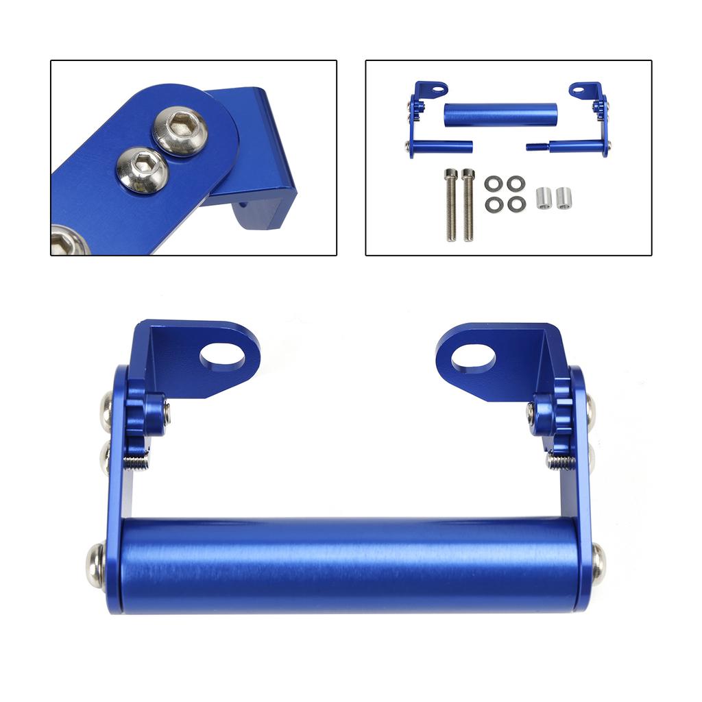 Phone Navigation Bracket Gps Extend Bracket 22Mm Blue For Motorbike Motocycle