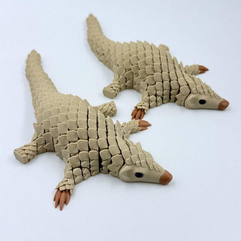 3D Printed Pangolin Toy Simulation Animal Pangolin Models Articulated Movable Desktop Ornaments And Collectibles