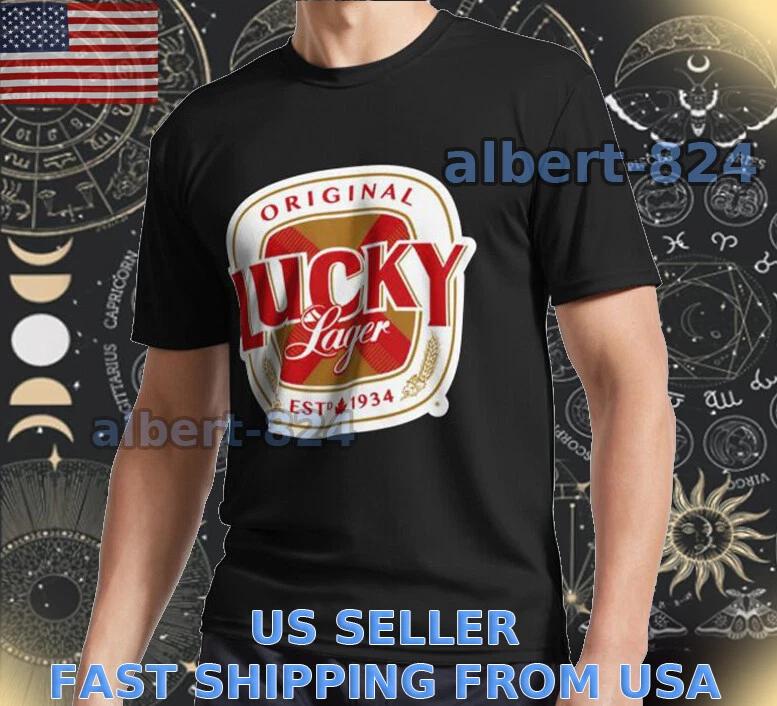 

НОВАЯ ФУТБОЛКА LUCKY LAGER ЛОГОТИП SAN FRANCISCO Футболка СМЕШНАЯ АМЕРИКАНСКИЙ РАЗМЕР ОТ S ДО 5XL L