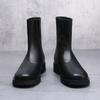 Stylish Knee High Platform Motorcycle Boots Chunky Heels Punk Botas New Rock Leather Men High Top Shoes Male Ankle Boots