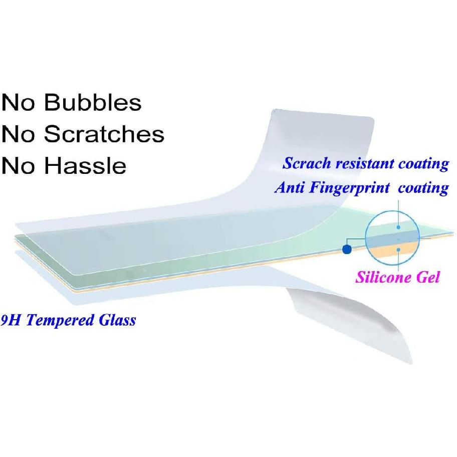 Glass Screen Protector Compatible with Nikon D7500 SLR Camera, Anti-scrach Anti-Bubble Anti-Fingerprint Anti-Dust –(2 pack)