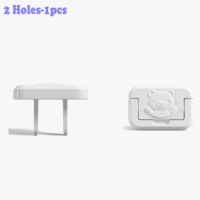 Eu Power Socket Power Socket Baby Child Child Safety Protection Protection Anti-Electric Shock Plug Protector Rotating Cov
