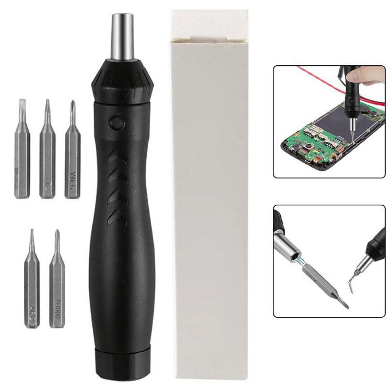 5-In-1 Magnetic Ratchet Screwdriver Set For Mobile Phones Tablets Glasses Watches And Computers Household Repairing Hand Tools