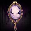 Nuevo Broche Pin Colgante Victoriano de Cristal para Bodas y Fiestas para Mujer