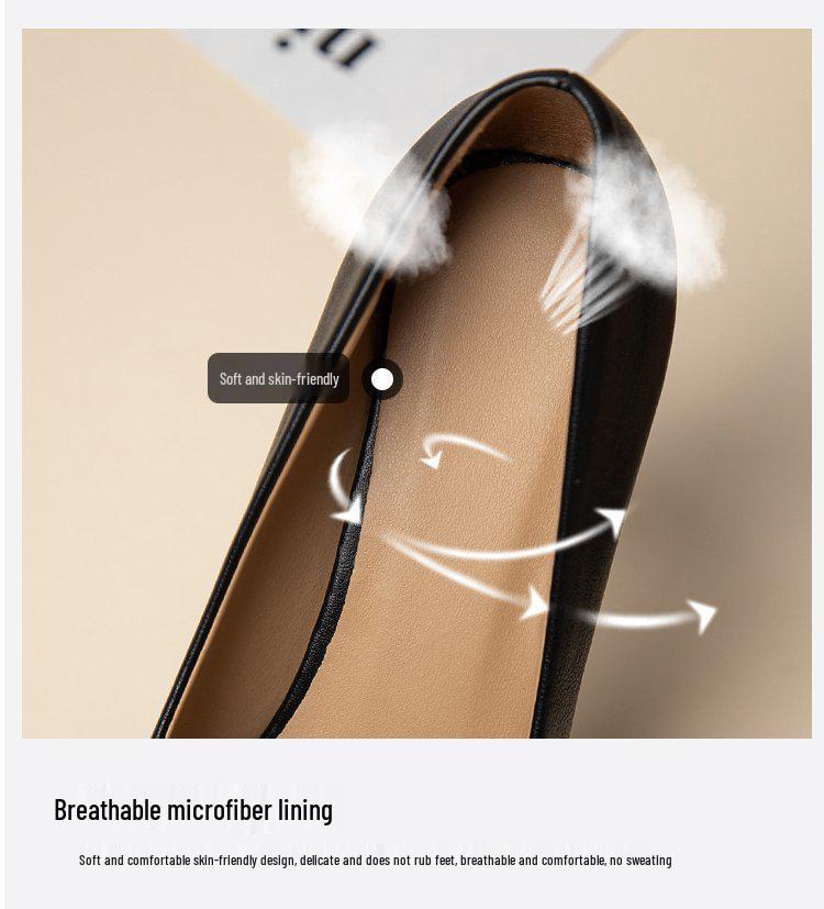 Frühling 2024 Damen Schwarze Plateau-Spitzschuh-Slipper High Heels - Einfacher Koreanischer Stil.