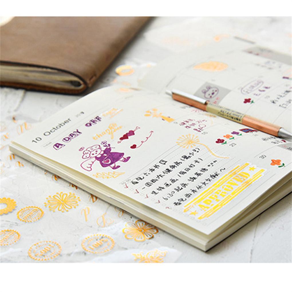 3 Sheets Scrapbook Stickers Self-Adhesive Gold Glitter Decals Family Gift Packaging Letter DIY Craft Office Art Decoration