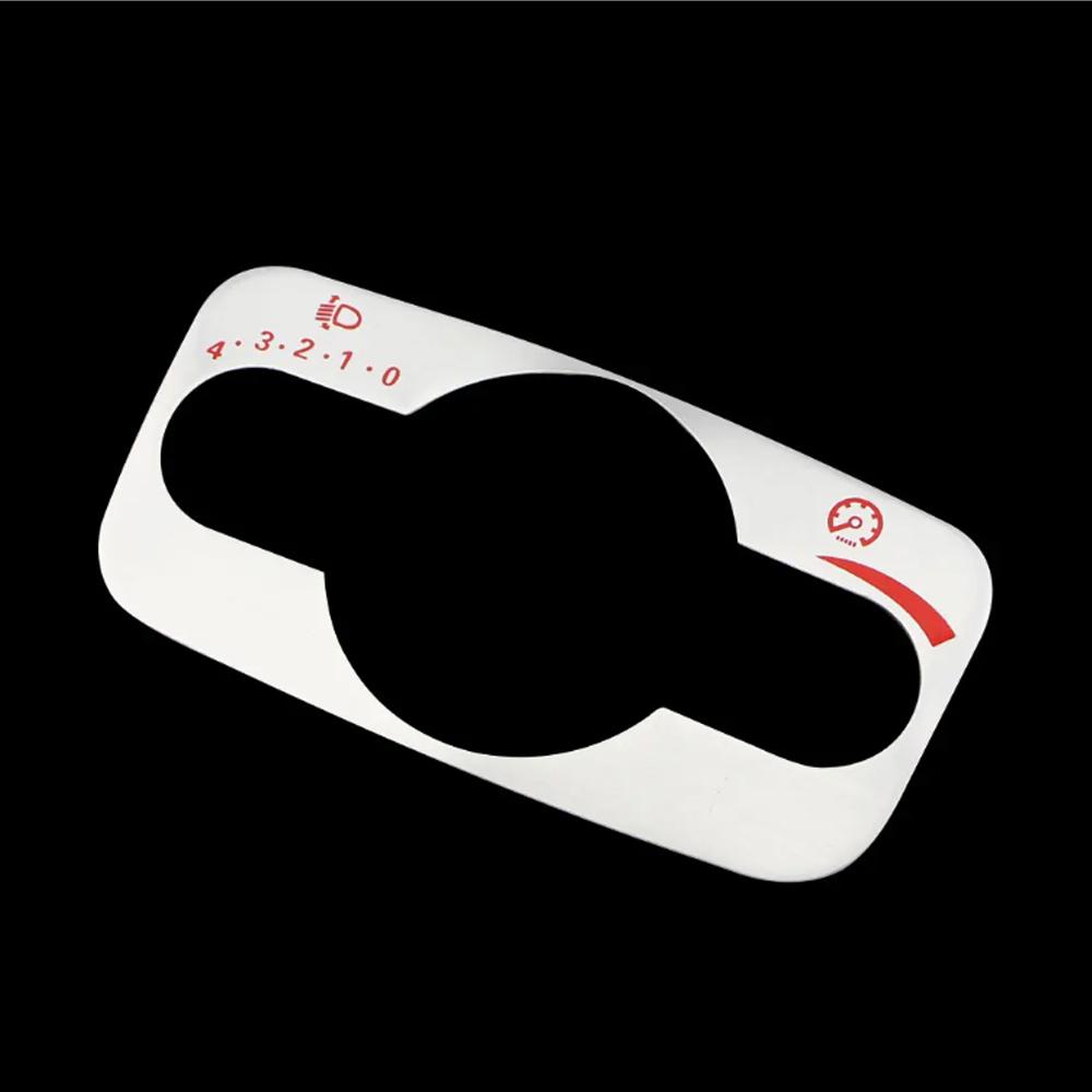 For Ford Fiesta Ecosport Mondeo 2013-2017 Car Aluminium Headlight Head Lamp Switch Adjust Panel Sticker Cover Trim