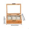 Watch Box Holder Wooden 3 Slots Jewelry Collection Travel Storage Case for