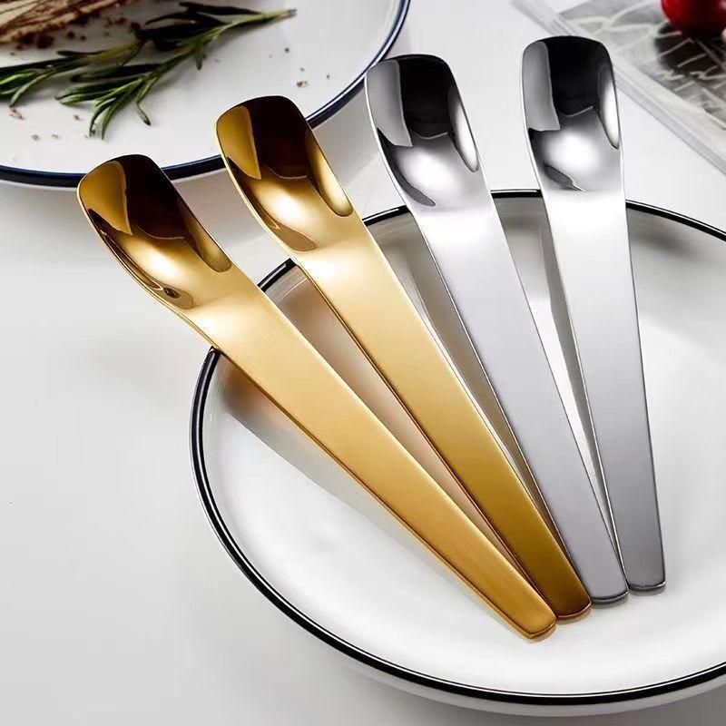Stainless Steel Long Handled /Cake/Ice Cream/ Dessert Spoon Espresso Coffee Stirring Spoons Multi-functional Household Tableware