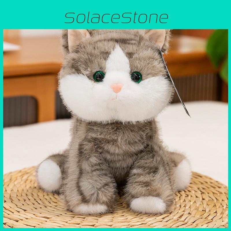 Cat Striped Cartoon Animal Stuffed Plush Toys Fill Children Doll Gift Birthday