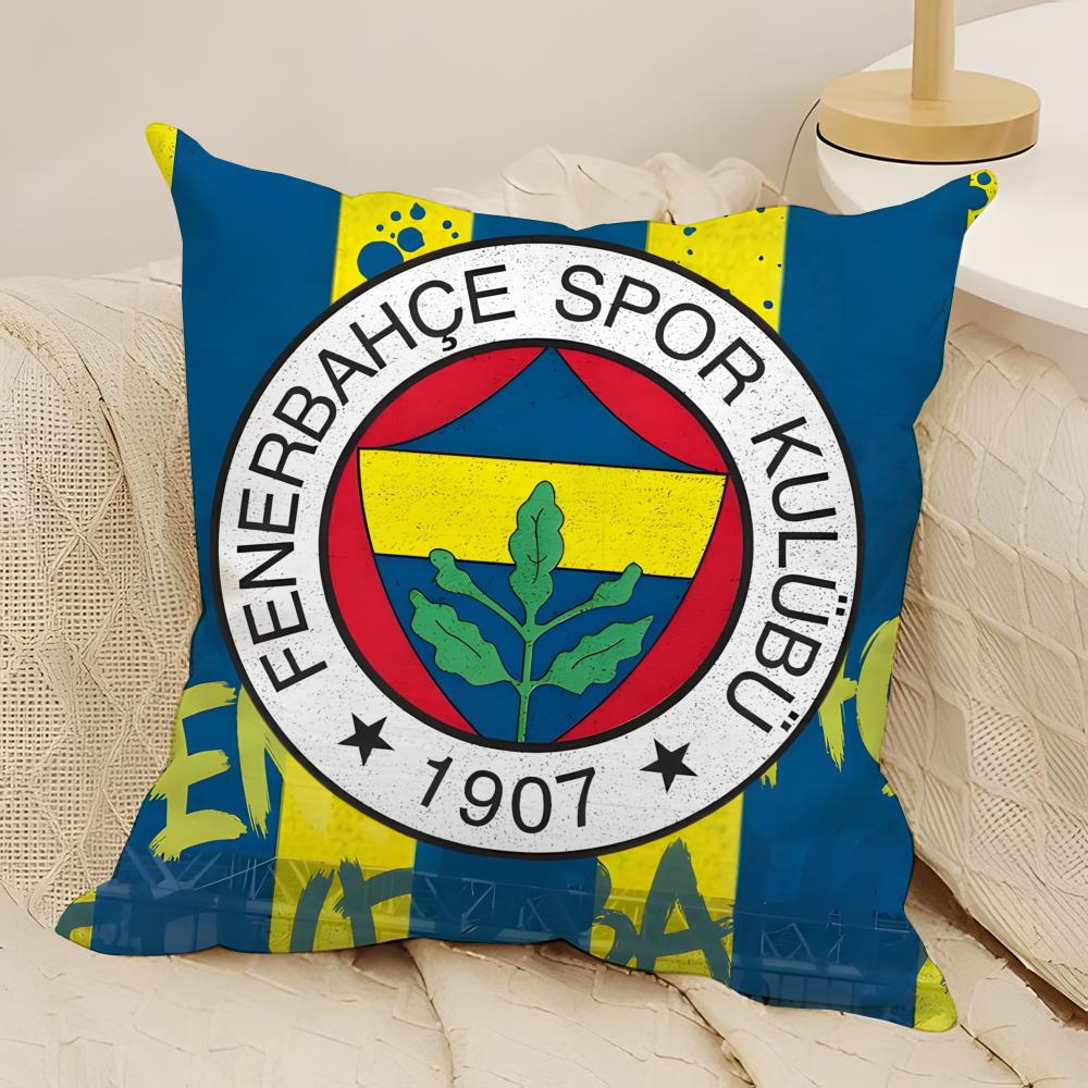 Cool FFenerbahceS Pillow Case Natural Linen DoubleSided Printing Sofa Home Decor Cushion Cover