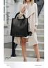 2026 Women's Genuine Cowhide Handbag - Large Capacity, New Woven Pattern Mother's Tote