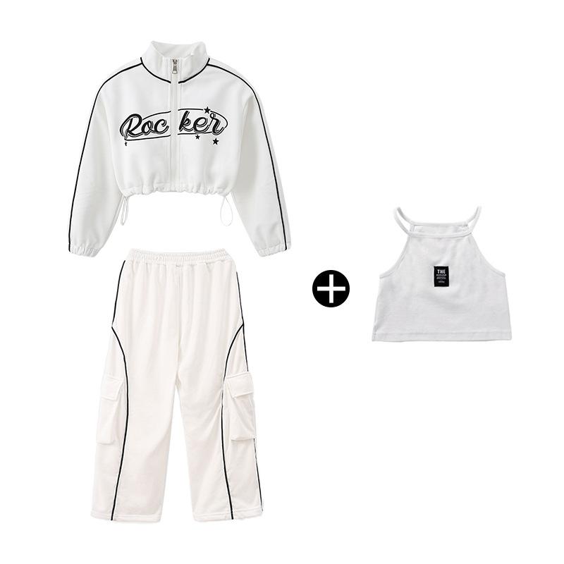 Jazz Dance Costumes Girls Jazz Korean Version Catwalk Costumes Street Dance Children Trendy Costumes Hiphop Suit Autumn