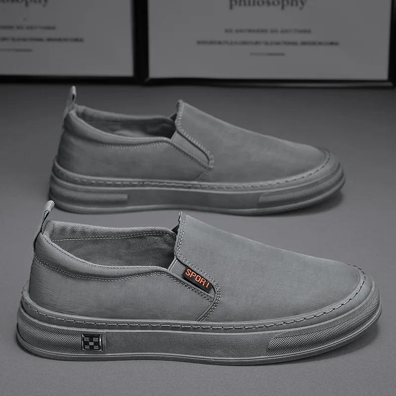 Fashion Breathable Summer Men's Canvas Shoe Comfortable Low-cut Vulcanized Shoes Men Espadrille Non-slip Casual Shoe Men Flats Shoes