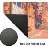 Japanese Anime-style Mousepad, Large Gaming Mouse Pad Featuring Anime Game Cityscapes, Non-slip Desk Mat, Dimensions 800x300x3mm