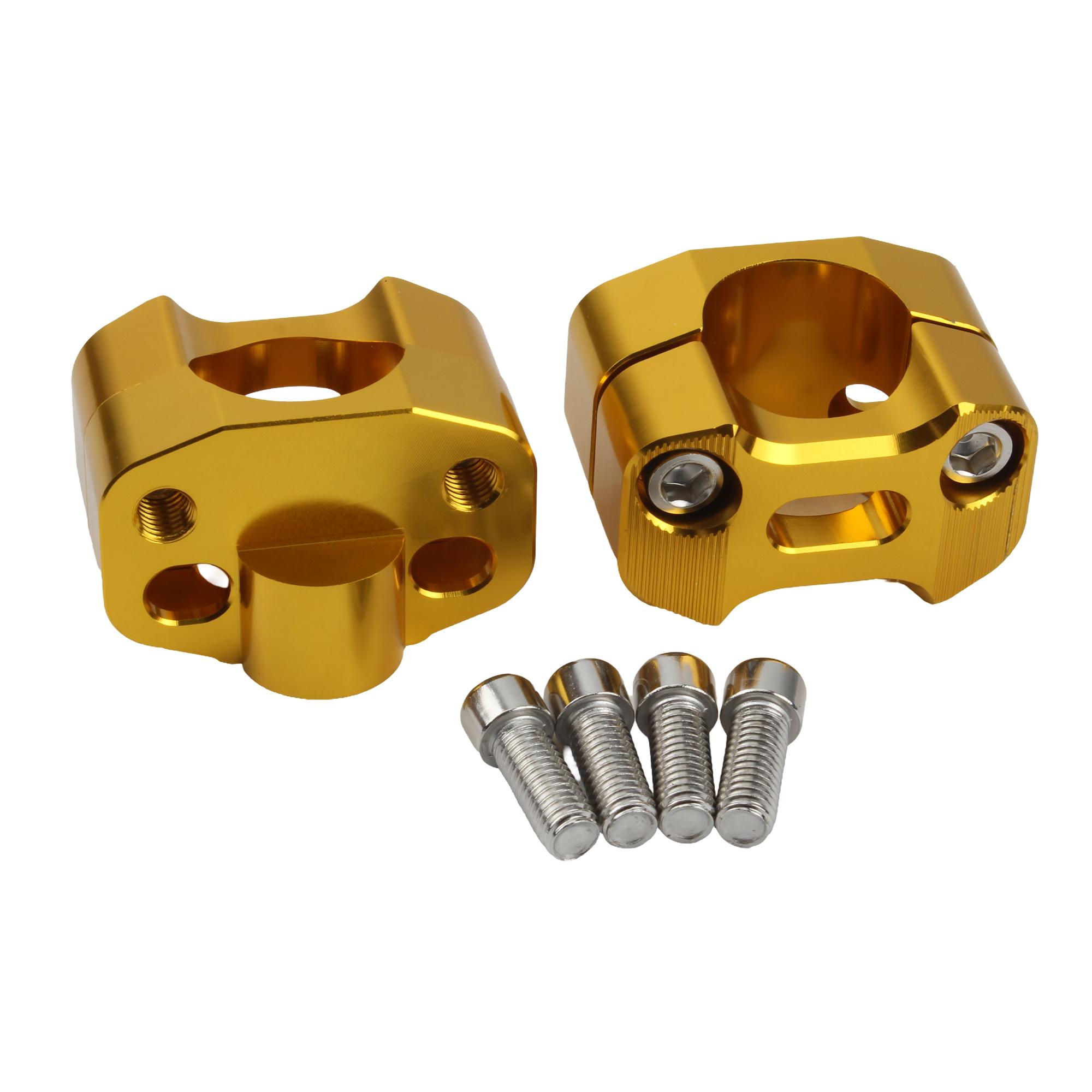 

Motorcycle Fat Bar Handlebar Riser Clamps Taper Handlebar CNC Alloy Universal For ATV Pit Dirt Bike Motocross Accessories золотой